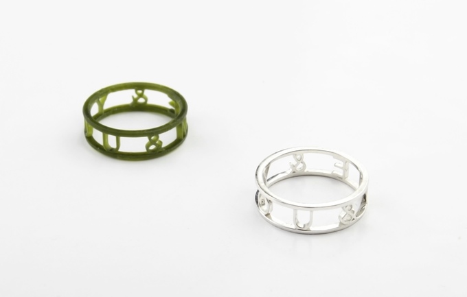 m - jeweely为支持者定制的戒指就是一个例子。图片来自:Kickstarter上的Makex