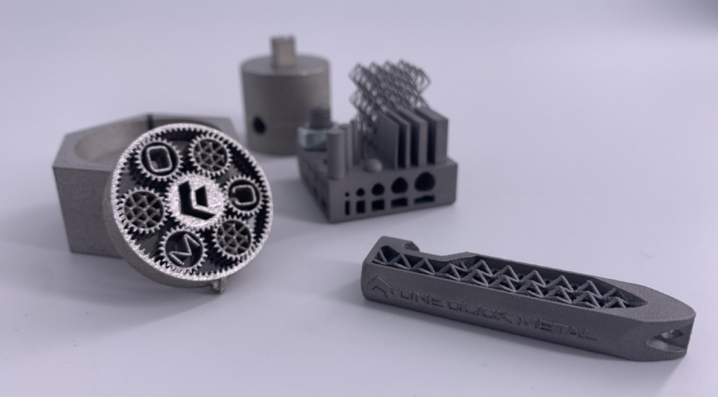 金属零件3D打印在mprint+上。通过一键金属拍照。