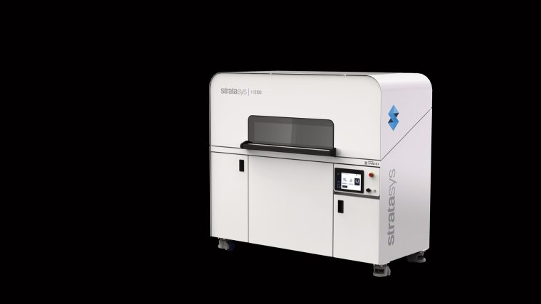 The H350 3D printer, featuring SAF technology. Photo via Stratasys.