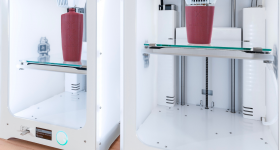 两台3D雷电竞app下载打印机用于3D打印欧莱雅原型。