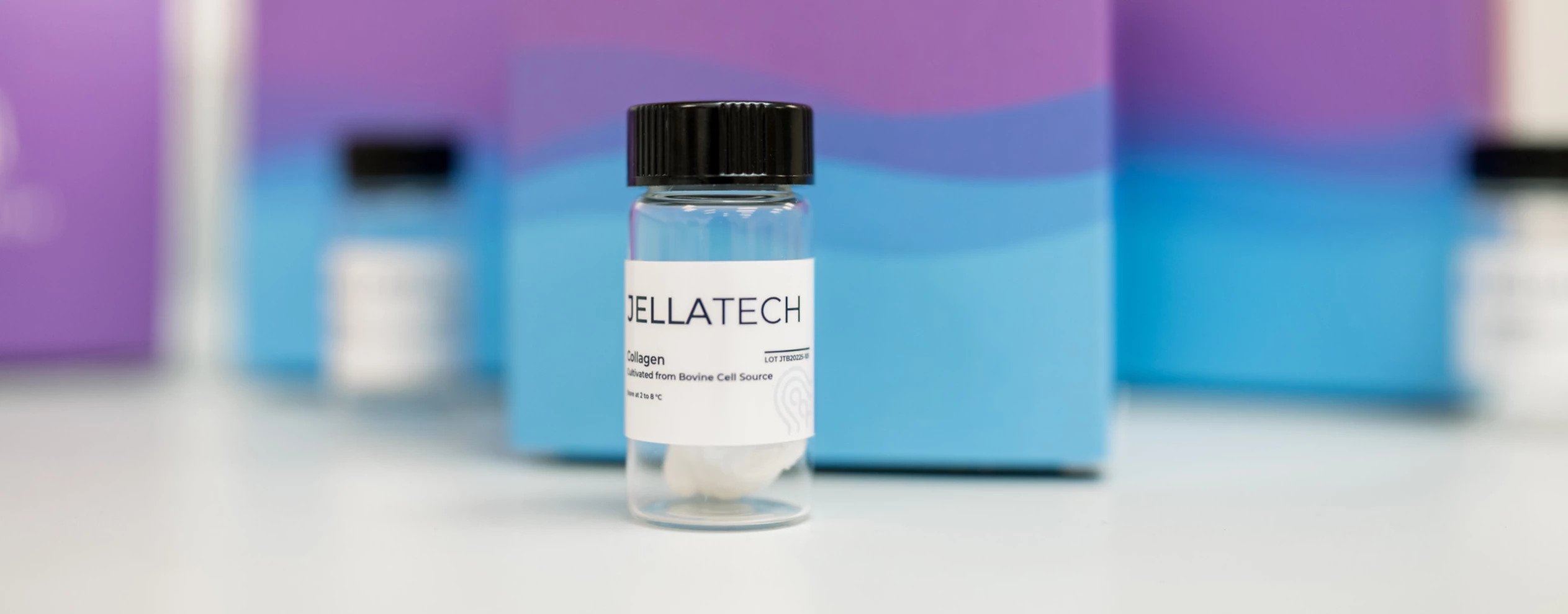 Jellatech's pure, white collagen in powder form. Photo via Jellatech.
