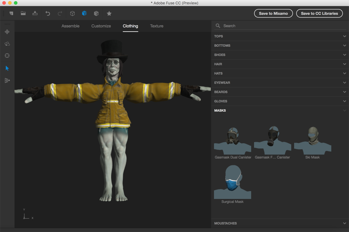 Adobe Fuse Easy 3D建模软件clothing