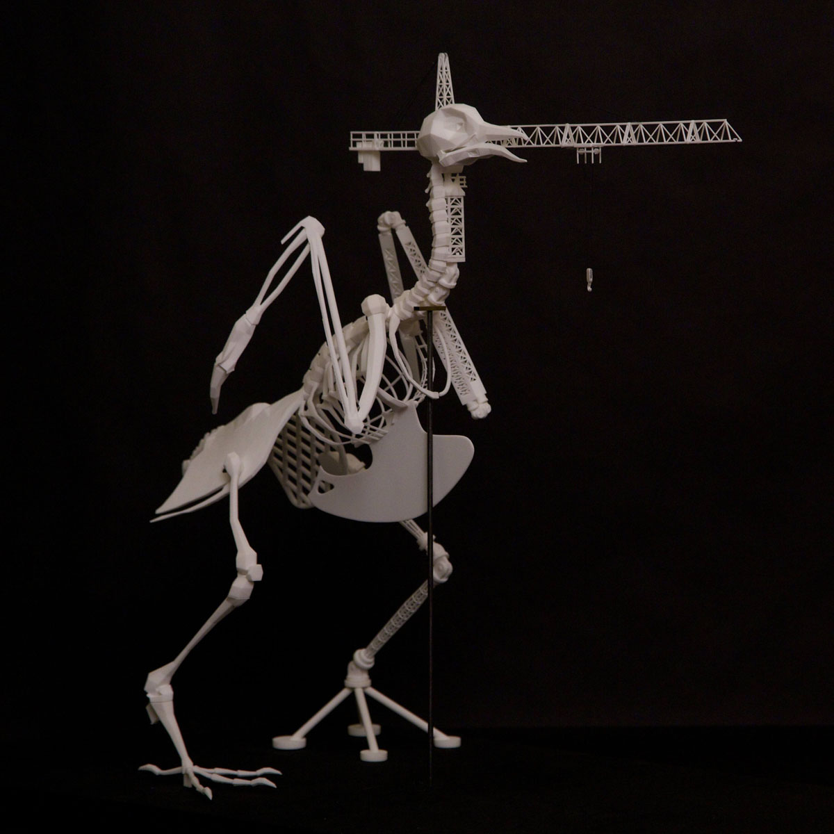 威廉·斯坦利3D打印骨架雕塑