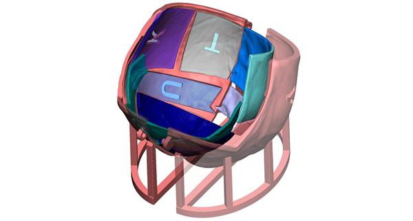 The digital 3D cranial imagery. Image via 3D Systems.
