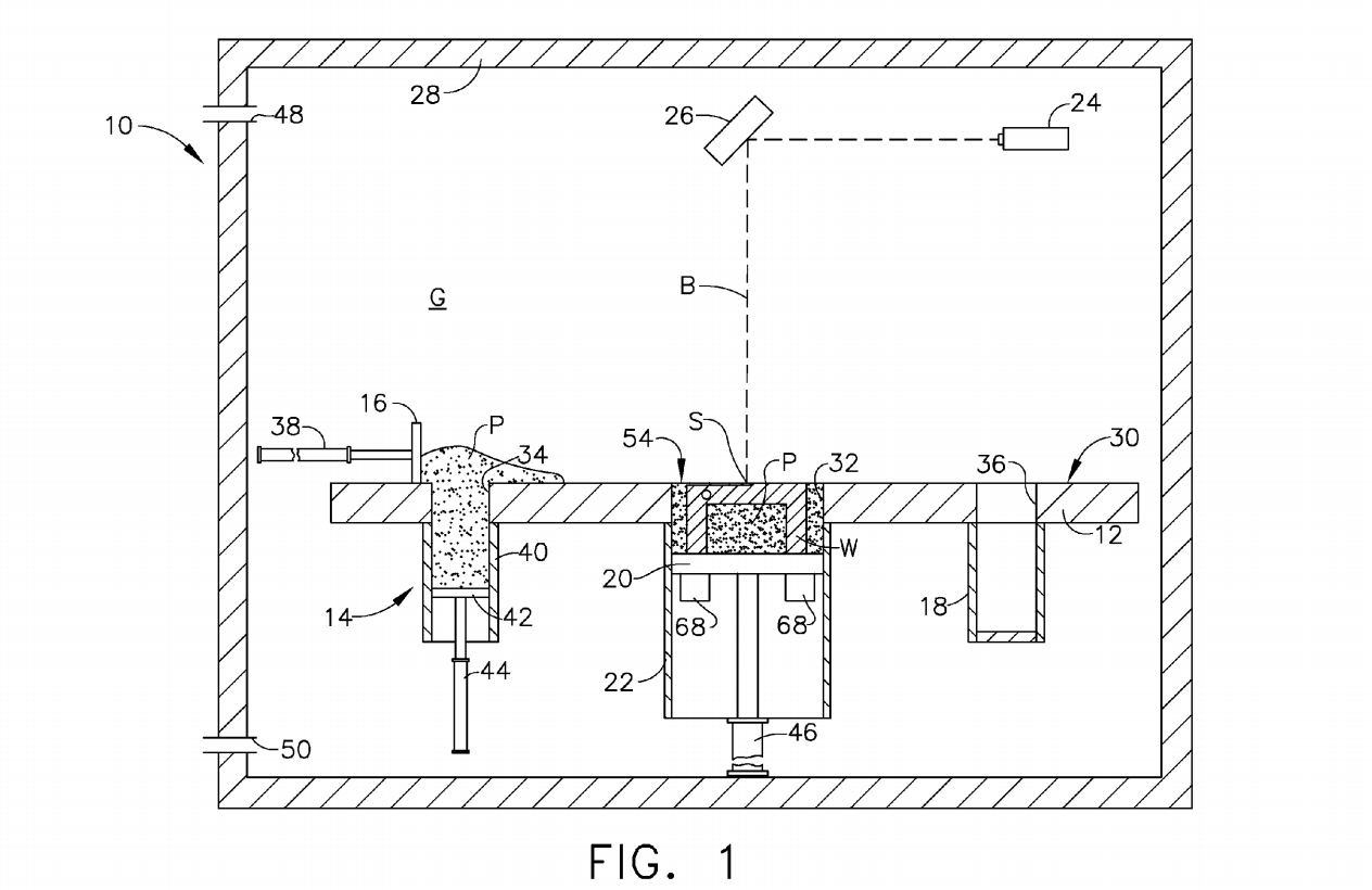 Figure 1 from the published patent shows a 