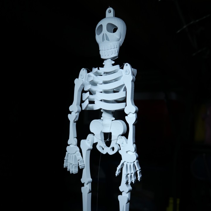 Dancing Skeleton by Geoffrey Shorts. Photo via Tinkercad Halloween competition.