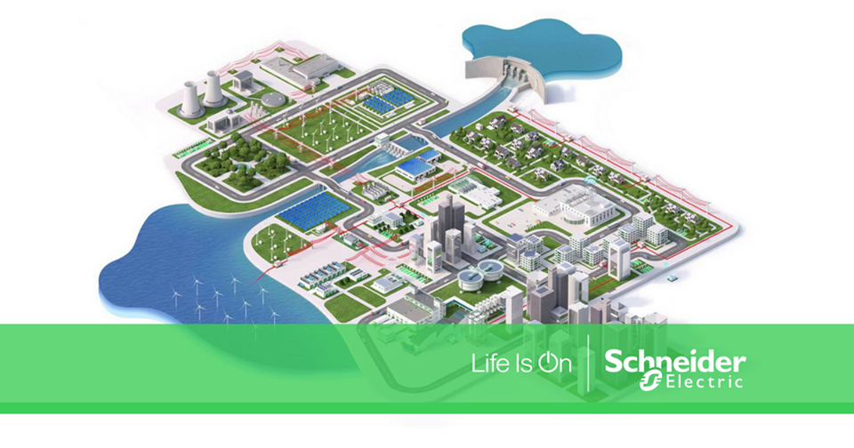 Schneider Electric Life is On graphic.