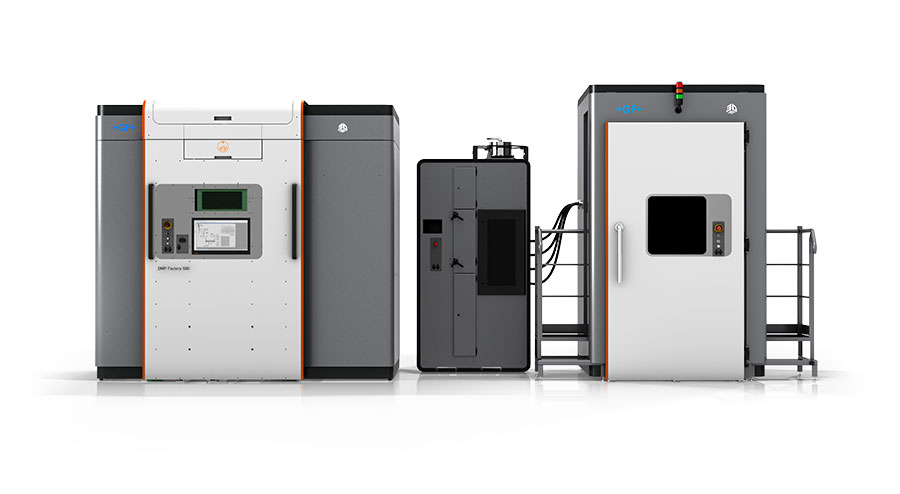DMP 500工厂3D打印系统。照片通过3 d系统。
