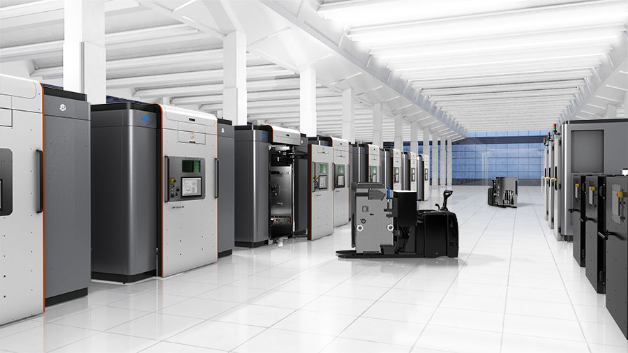 DMP 500工厂3D打印系统。通过3D系统照片。