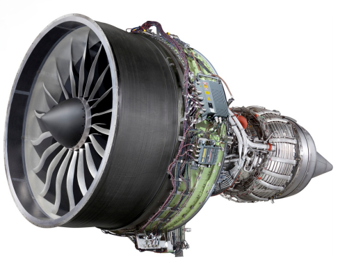 GenX-2B商用航空公司发动机用于为波音747-8飞机供电。通过GE添加剂图像。