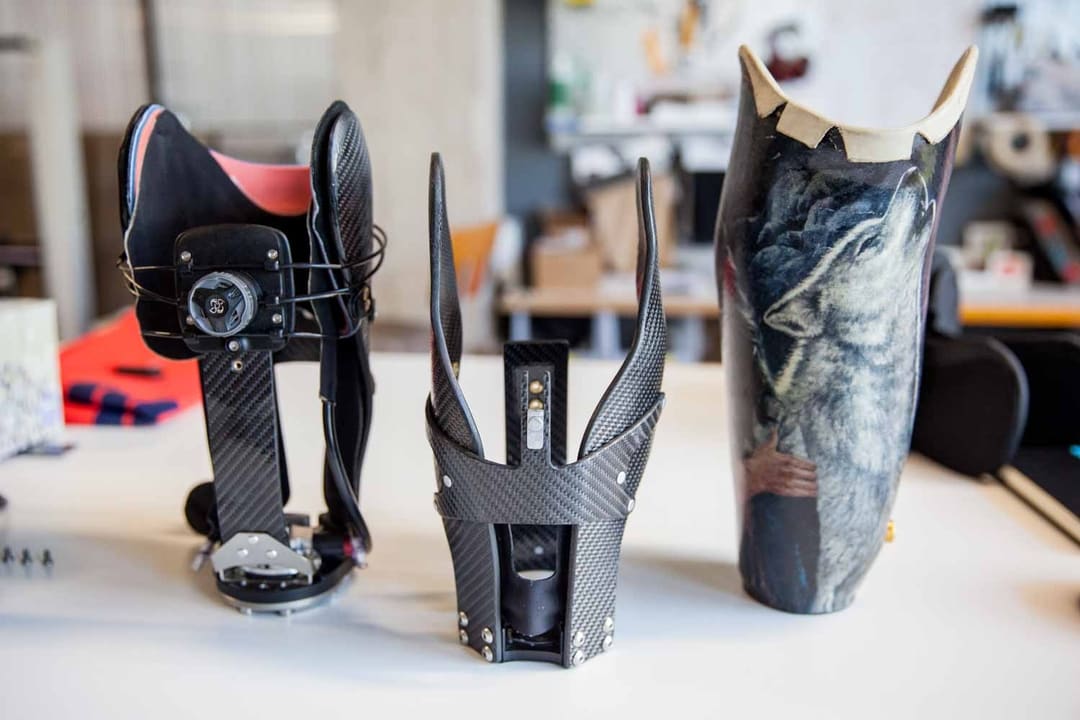 A prosthetic made for Lim Innovations with urethene casting method. Image via Fictiv