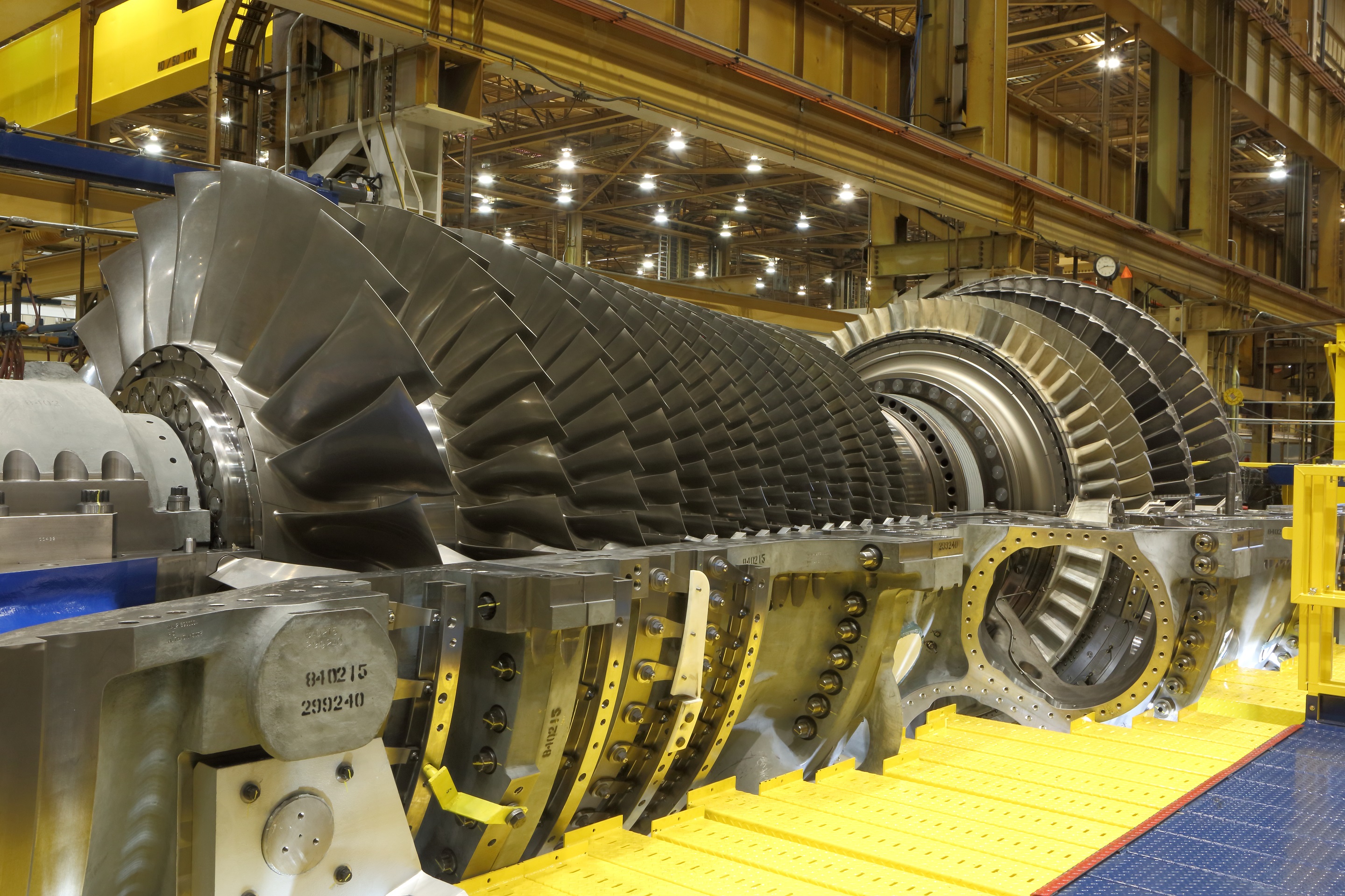 Gas turbine engines typically have Waspaloy components. Photo via GE.