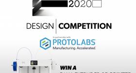 今年的3D打印奖奖杯设计比赛的获胜者将赢得一个Craftbot Flow IDEX XL 3D打印机。图像通过3D打印行业。