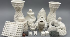 使用Tethon 3D树脂打印的可烧结陶瓷零件。照片通过Tethon 3D。