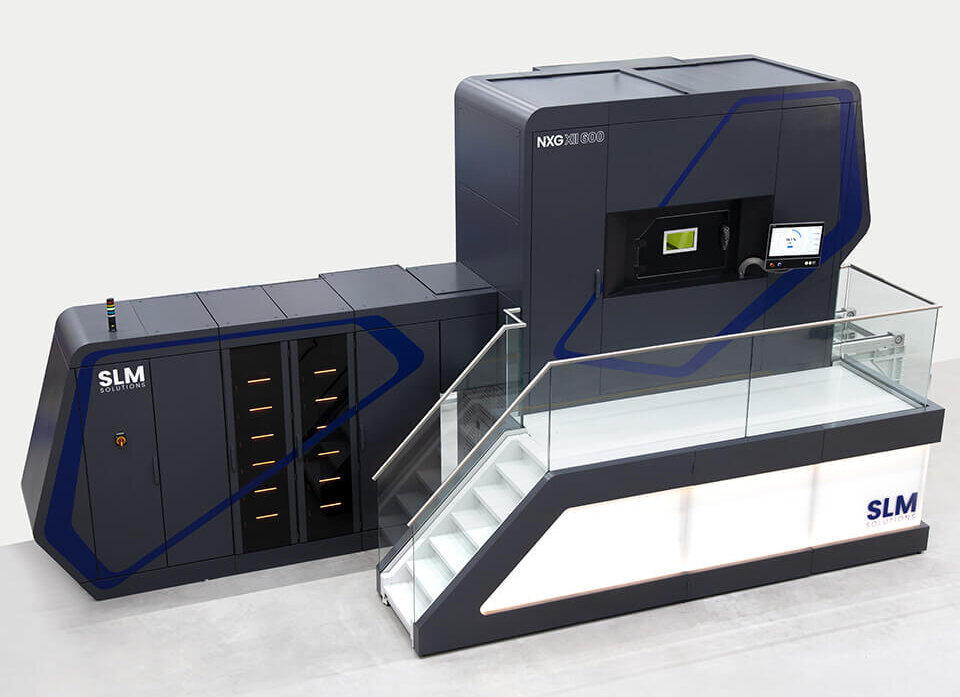 SLM解决方案NXG XII 600 3D打印机。通过SLM解决方案图像。