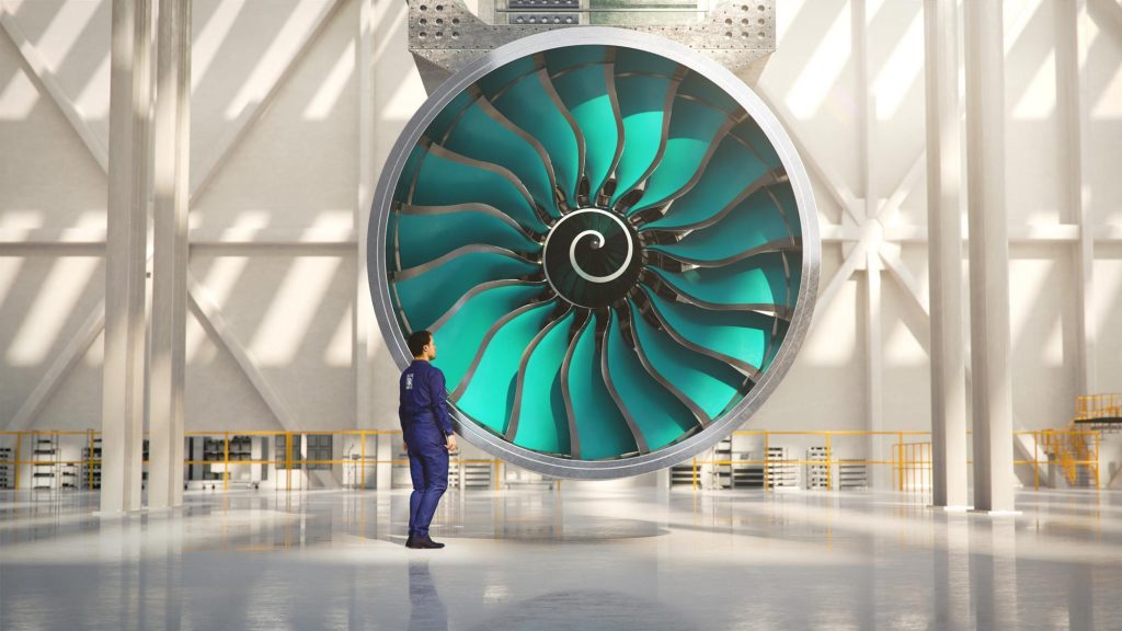 The upcoming Rolls-Royce UltraFan engine. Image via Rolls-Royce.