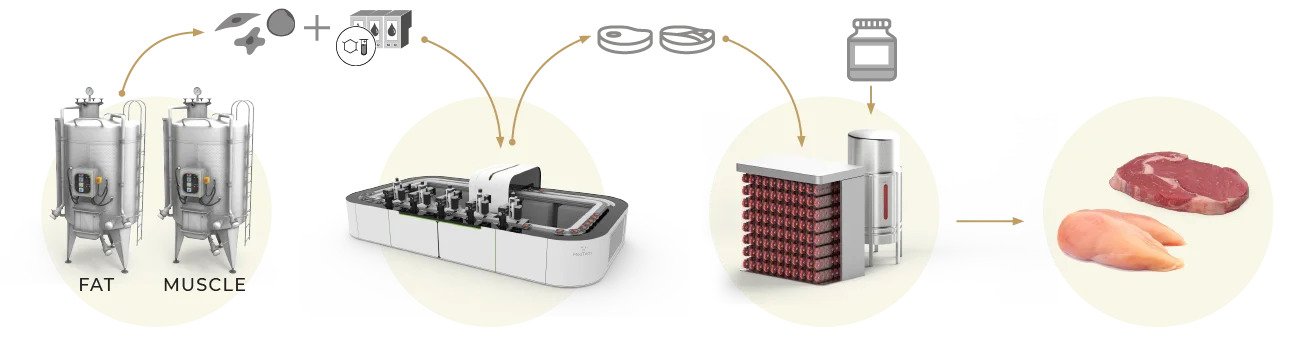 MeaTech's 3D bioprinting process. Image via MeaTech.