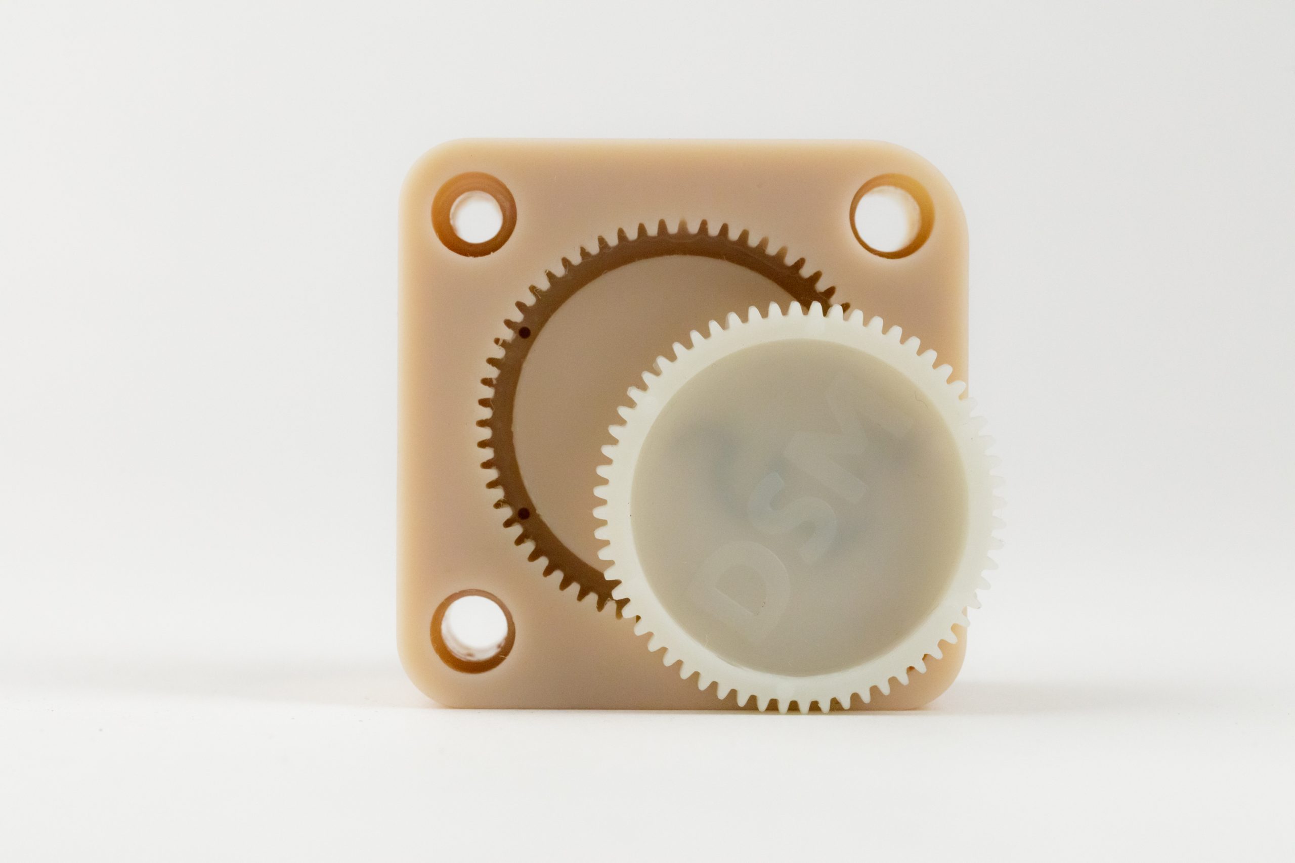 A tool used for injection molding glass-filled nylon gears 3D printed on EnvisionTEC’s Perfactory P4K series printer using the e-PerFORM resin. Photo via EnvisionTEC.