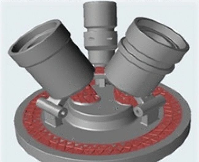 DMRL团队的拓扑优化喷油器的3D模型。