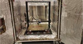 高温FFF挪威研究人员的1700美元3D printing upgraded fitted to a Creality 3D printer. Photo via the HardwareX journal.