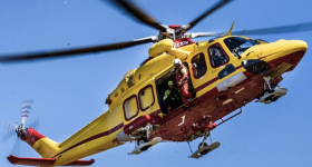 莱昂纳多（Leonardo）的AW139，一架直升机，配置为紧急医疗服务以及搜救任务。通过Leonardo的照片。