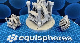 原型3D从Equispheres的Nexp-1材料印刷。通过Equispheres照片。
