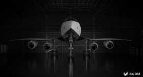 Boom Supersonic Overture客机。通过繁荣的超音速图像。