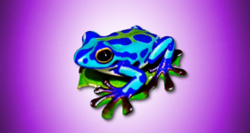 Magic3D呈现为3D模型的毒龙蛙。通过NVIDIA图像。